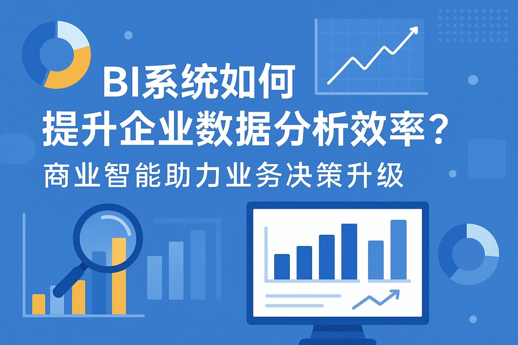 BI系统如何提升企业数据分析效率？商业智能助力业务决策升级"